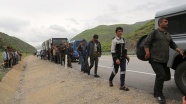 Bozulan yolcu otobüsünde 103 yabancı uyruklu yakalandı