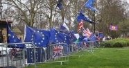 Brexit karşıtı ve destekçileri Parlemento önünde eylem gerçekleştirdi