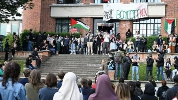 Brüksel'de üniversite kampüsündeki Filistin'e destek eylemi polis tarafından sonlandırıldı