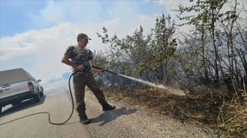 Bulgaristan'ın Türkiye sınırı yakınındaki yangında on binlerce hektarlık ormanlık alan yandı