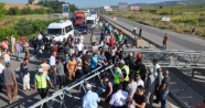 Bursa-Ankara karayolunda kaza nedeniyle trafik durdu