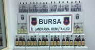 Bursa’da bin 590 şişe sahte içki ele geçirildi