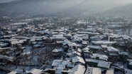 Bursa'nın yedi asırlık 'Osmanlı köyü'nde kar güzelliği
