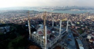 Çamlıca Camii&#039;nde son durum havadan görüntülendi