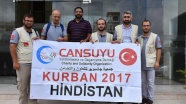 Cansuyu kurban ekibi Hindistan'da