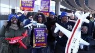Chicago O'Hare Havalimanı'nda protesto