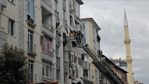 Çorum'da bir binada patlama meydana geldi