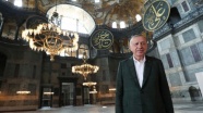 Cumhurbaşkanı Erdoğan Ayasofya Camisi&#039;nde incelemelerde bulundu