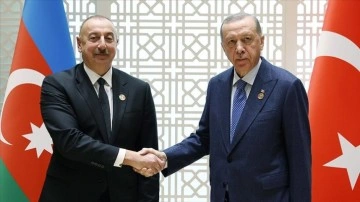 Cumhurbaşkanı Erdoğan, Azerbaycan Cumhurbaşkanı İlham Aliyev ile görüştü