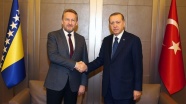 Cumhurbaşkanı Erdoğan Bakir İzzetbegoviç'i kabul etti