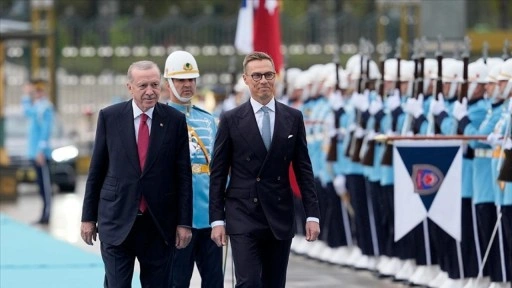 Cumhurbaşkanı Erdoğan, Finlandiya Cumhurbaşkanı Stubb'u resmi törenle karşıladı