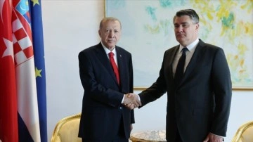 Cumhurbaşkanı Erdoğan, Hırvatistan Cumhurbaşkanı Milanovic'le görüştü