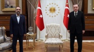 Cumhurbaşkanı Erdoğan, HÜDAPAR Genel Başkanı İshak Sağlam&#39;ı kabul etti