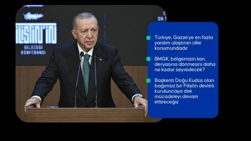 Cumhurbaşkanı Erdoğan: İsrail durdurulmadığı takdirde bu yayılmacılığın nereye uzanacağını tahmin edebiliyoruz