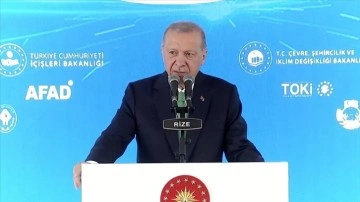 Cumhurbaşkanı Erdoğan: Rize İyidere Lojistik Limanı projesini 2026'da tamamlamayı hedefliyoruz