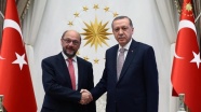 Cumhurbaşkanı Erdoğan, Schulz&#39;u kabul etti