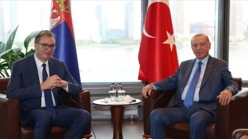 Cumhurbaşkanı Erdoğan, Sırbistan Cumhurbaşkanı Vucic ile görüştü