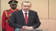 Cumhurbaşkanı Erdoğan Tanzanya'da konuşuyor