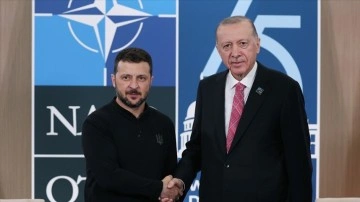 Cumhurbaşkanı Erdoğan, Ukrayna Devlet Başkanı Zelenskiy ile bir araya geldi