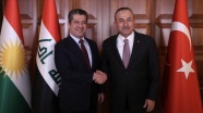 Dışişleri Bakanı Çavuşoğlu, IKBY Başbakanı Barzani ile görüştü