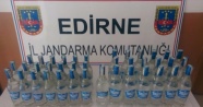 Edirne'de 39 şişe kaçak rakı ele geçirildi