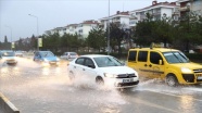 Edirne'de sağanak etkisini artırdı