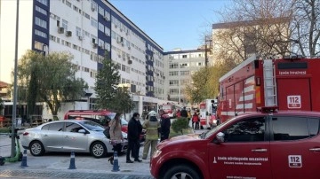 Ege Üniversitesi Hastanesi'nde çıkan yangın söndürüldü