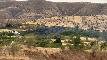 Elazığ’da çıkan yangında 150 dönüm tarım arazisi zarar gördü