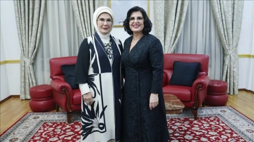 Emine Erdoğan, Arnavutluk Cumhurbaşkanı Bayram Begay'ın eşi Armanda Begay ile görüştü