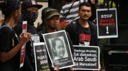 Endonezya’da Suudi Arabistan’daki idama protesto