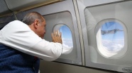 Erdoğan Ankara&#039;dan İstanbul&#039;a giderken F-16 uçakları ile selamlaştı