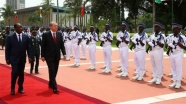 Erdoğan Fildişi Sahili Devlet Başkanı tarafından resmi törenle karşılandı