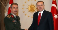 Erdoğan, Genelkurmay Başkanı Akar'ı kabul etti
