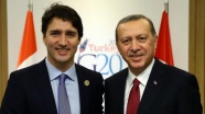 Erdoğan, Trudeau ile telefonda görüştü