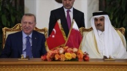 Erdoğan ve Al Sani'nin huzurunda Türkiye ve Katar arasında 7 anlaşma imzalandı
