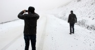 Erzurum'da lapa lapa kar ve tipi