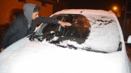 Erzurum ve Ağrı'da kar yağışı etkili oldu