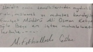 Eski Emniyet Müdürünün evinde Gülen'in yazdığı not bulundu