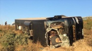 Eskişehir'de yolcu otobüsü şarampole devrildi: 13 yaralı