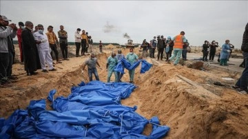 Euro-Med, Gazze'de İsrail saldırılarında ölenlerin gömüldüğü 130'dan fazla toplu mezar bel