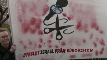 Eurovision'a ev sahipliği yapan Malmö'de protestocular İsrail'in yarışmadan menedilme