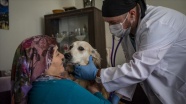 Evde kalan hastaların hayvanlarına yerinde veterinerlik hizmeti