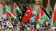 Filistin destekçileri, G7 ülkelerinden İsrail&#039;e verdikleri desteği kesmelerini istedi