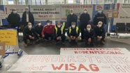 Frankfurt Havalimanı&#039;nda Kovid-19 bahanesiyle işten çıkarılan 230 işçiden 5&#039;i açlık grevinde