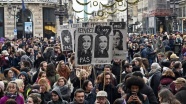 Fransa&#039;da kadına şiddete protesto