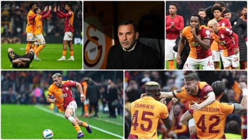 Galatasaray, Süper Lig'in devre arasına zirvede girdi