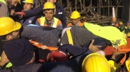 Gaziantep&#39;te cami inşaatı iskelesinin altında kalan mühendise ulaşıldı