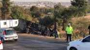 Gaziantep’te midibüsün devrilmesi sonucu 14 kişi yaralandı