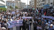 Gazze'de UNRWA protestosu