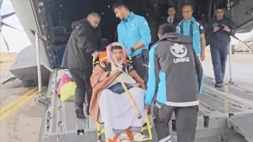 Gazzeli hastaları Türkiye'ye getirecek uçak Mısır'dan havalandı